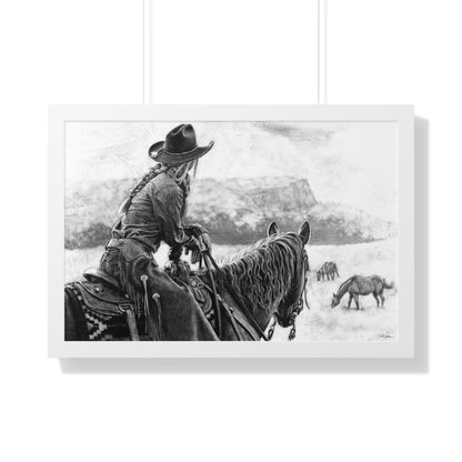 "Bridles and Braids" Framed Paper Print