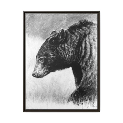 "Burly Bear" Framed Canvas