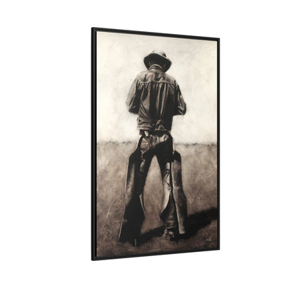 "Cowboy" Framed Canvas