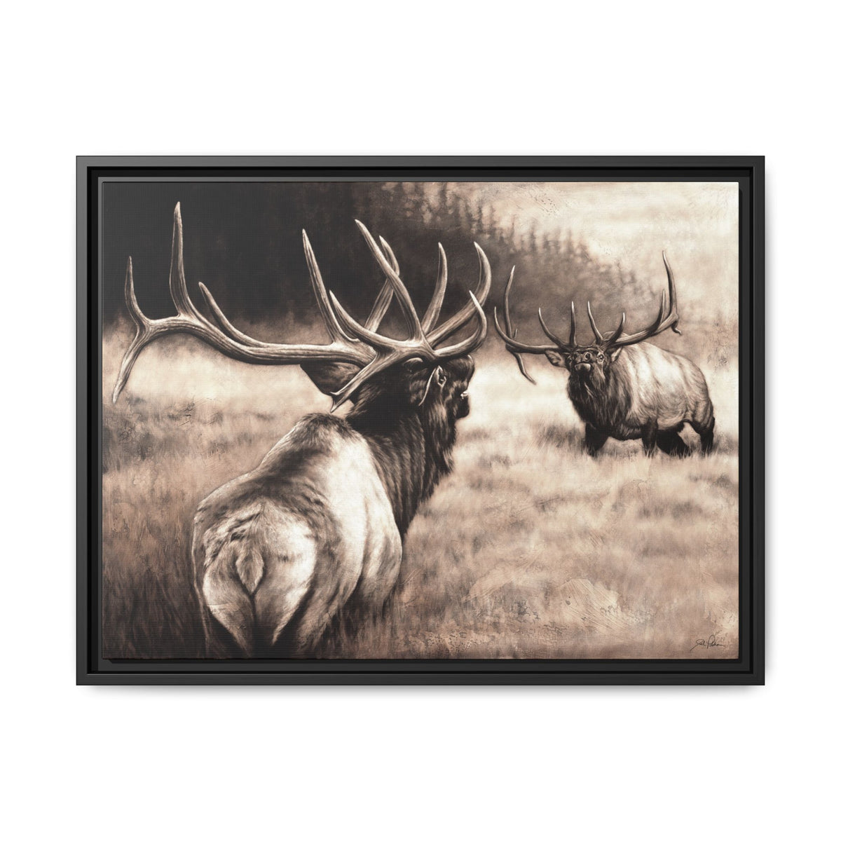 "Ready to Rumble" Framed Canvas