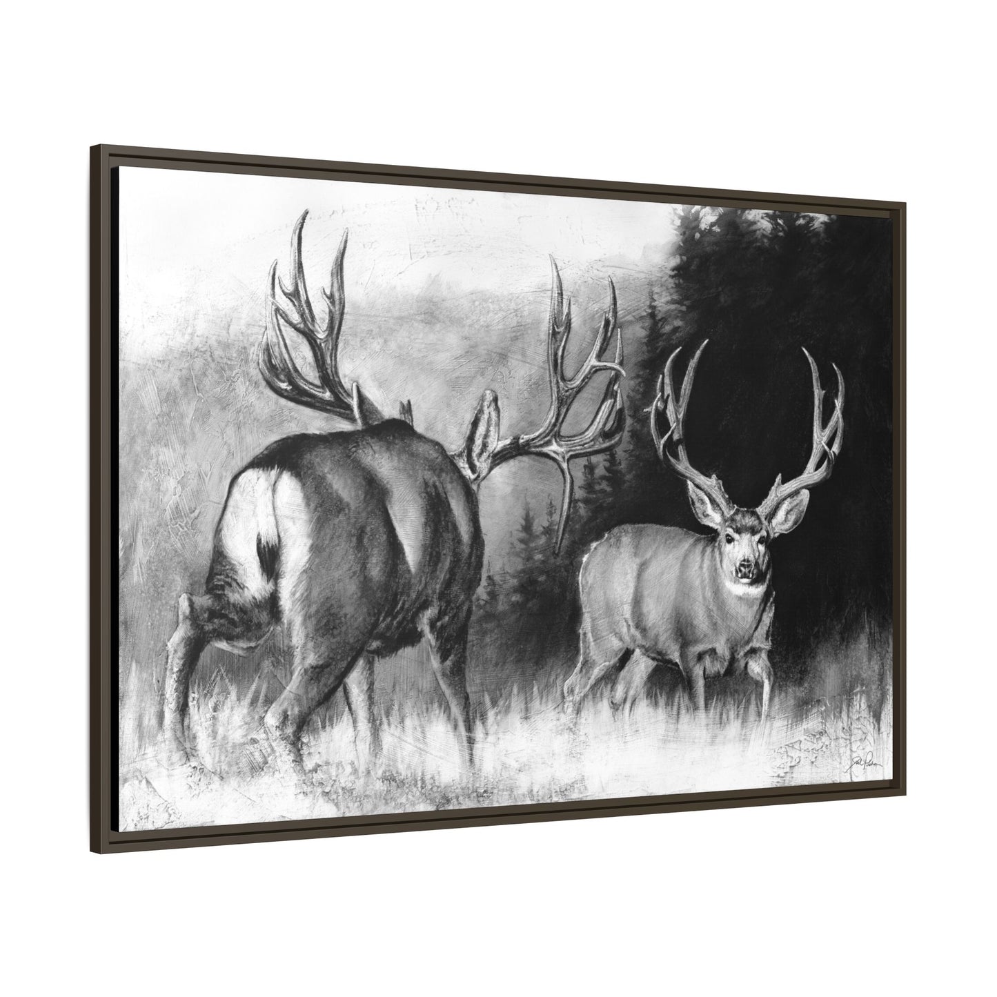 "Face Off" Framed Canvas