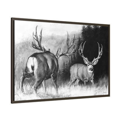 "Face Off" Framed Canvas