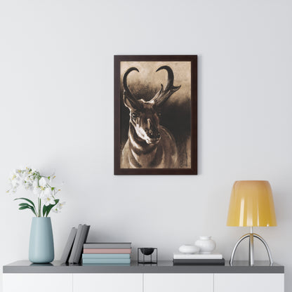 "Pronghorn" Framed Paper Print.