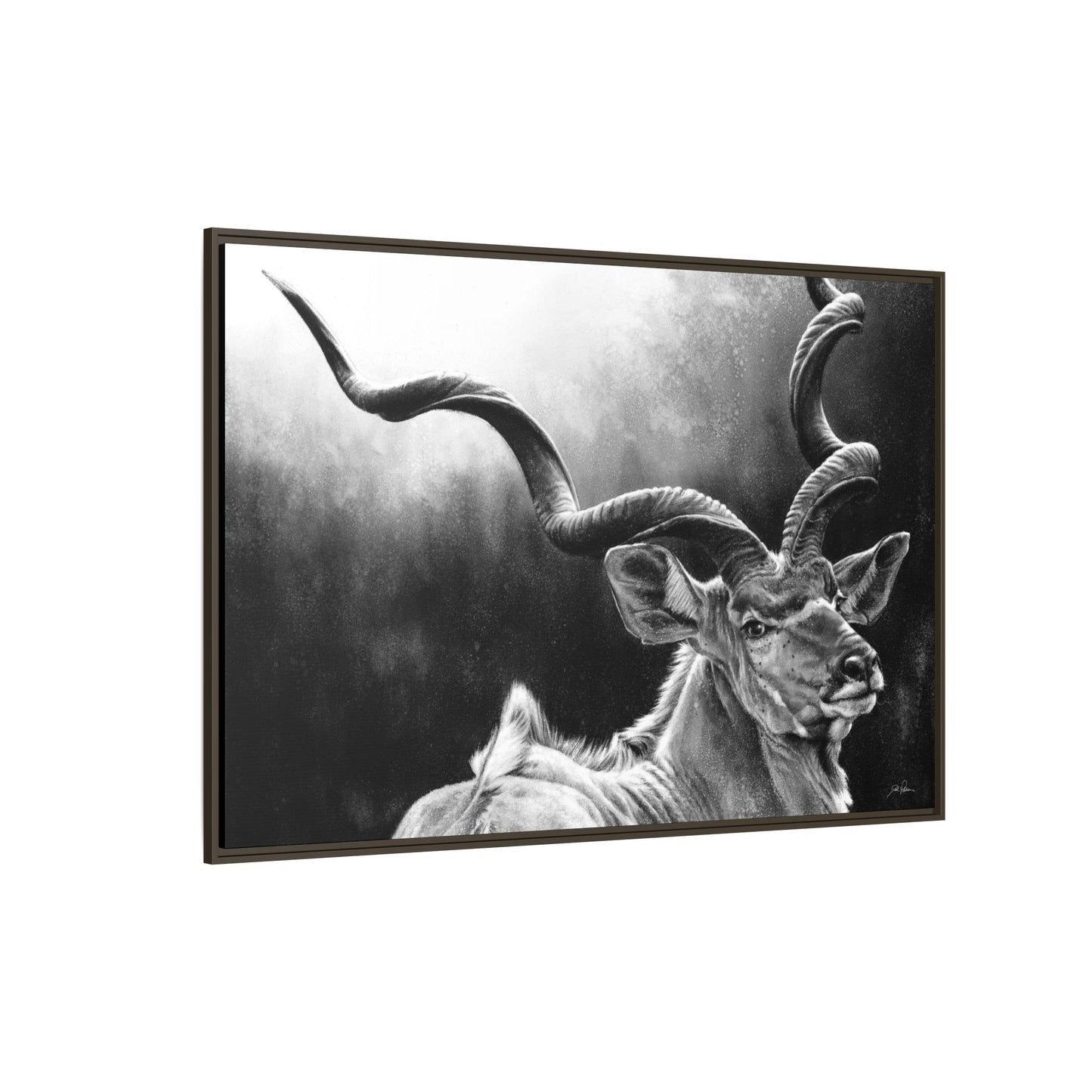 "Kudu" Framed Canvas