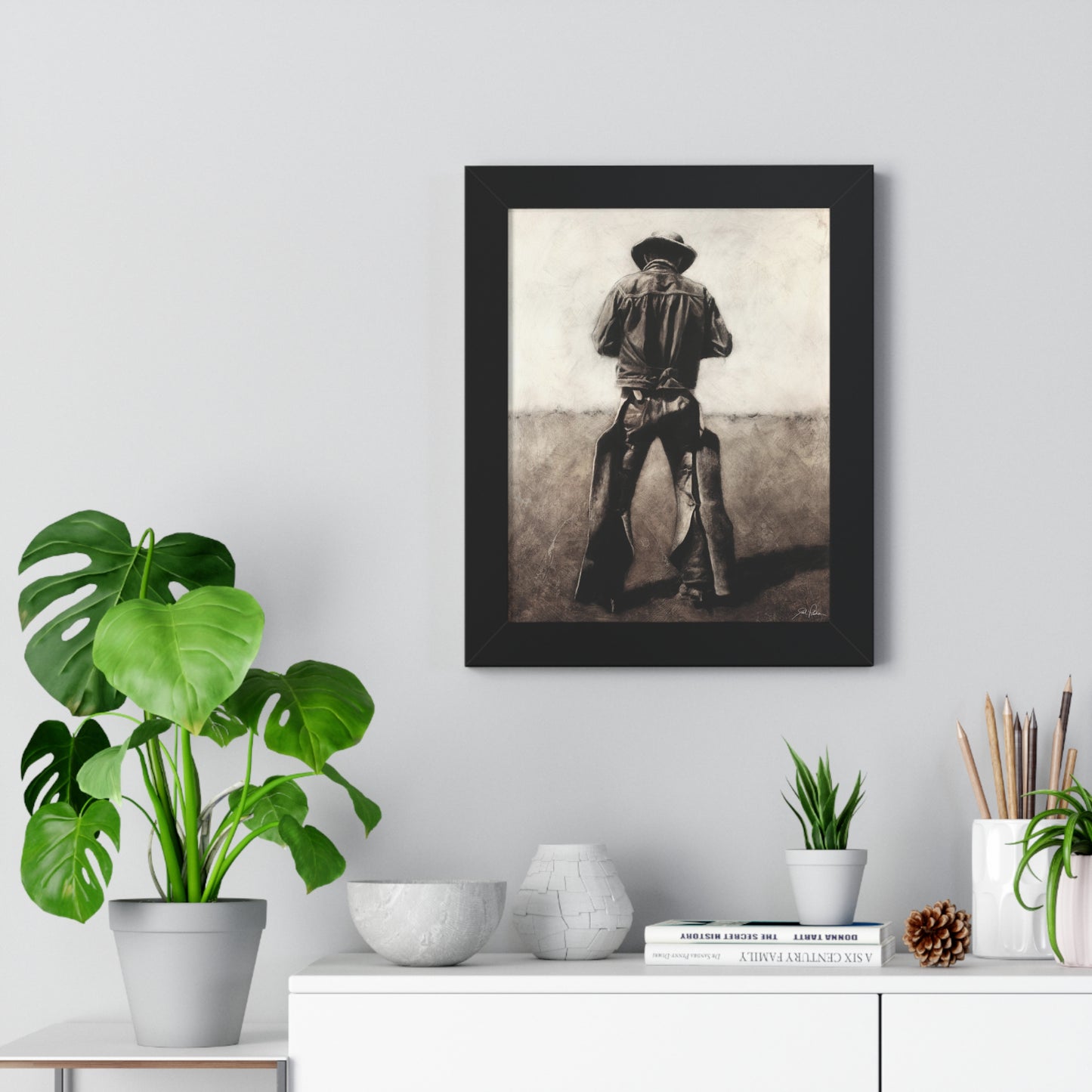 "Cowboy" Framed Paper Print