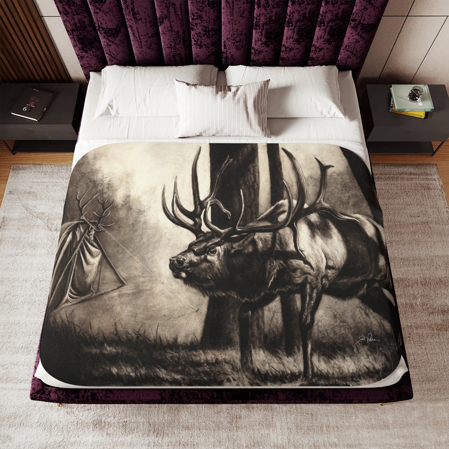 "Family Ties" Sherpa Blanket.