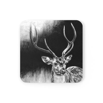 "Axis Buck" Cork Back Coaster.