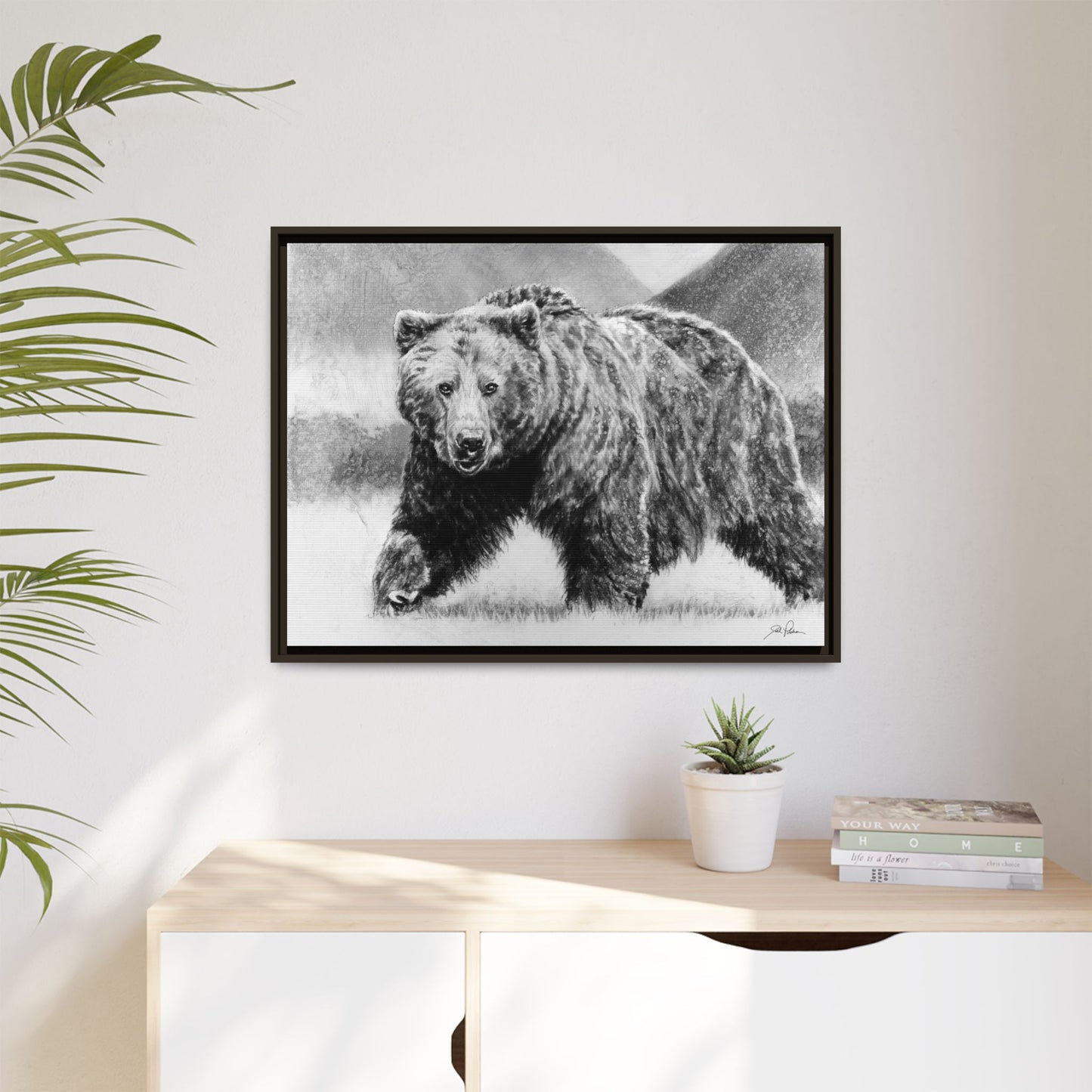 Grizzly II" Framed Canvas