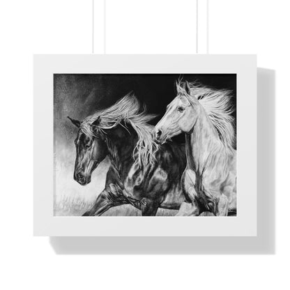 "Dynamic Duo" Framed Paper Print
