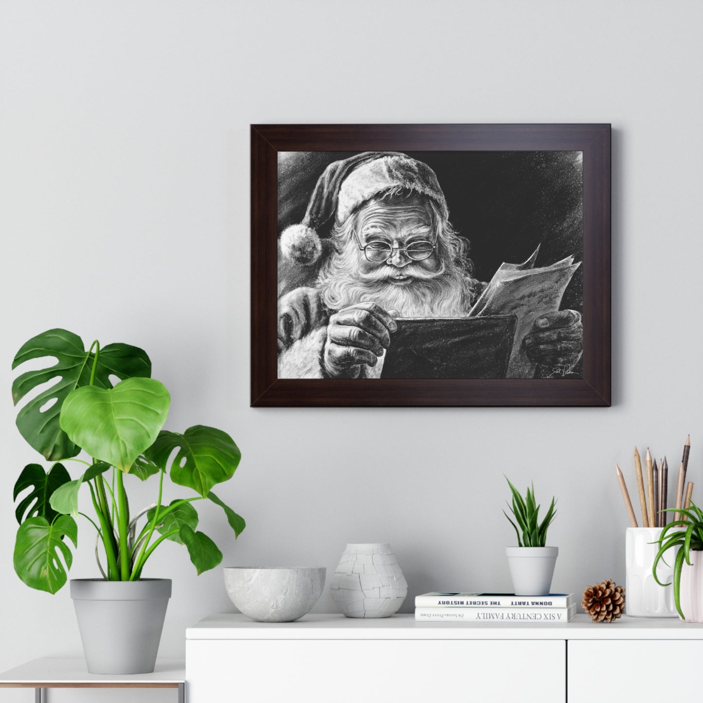 "Dear Santa" Framed Paper Print