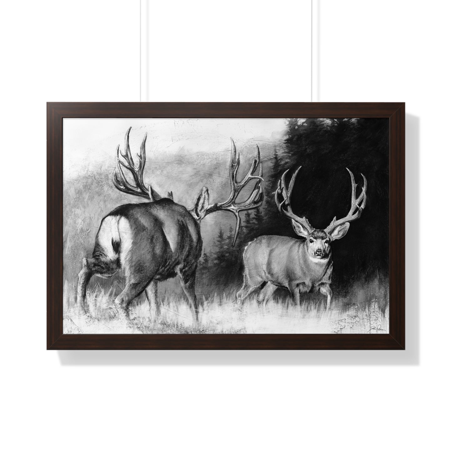 "Face Off" Framed Paper Print