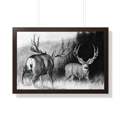 "Face Off" Framed Paper Print