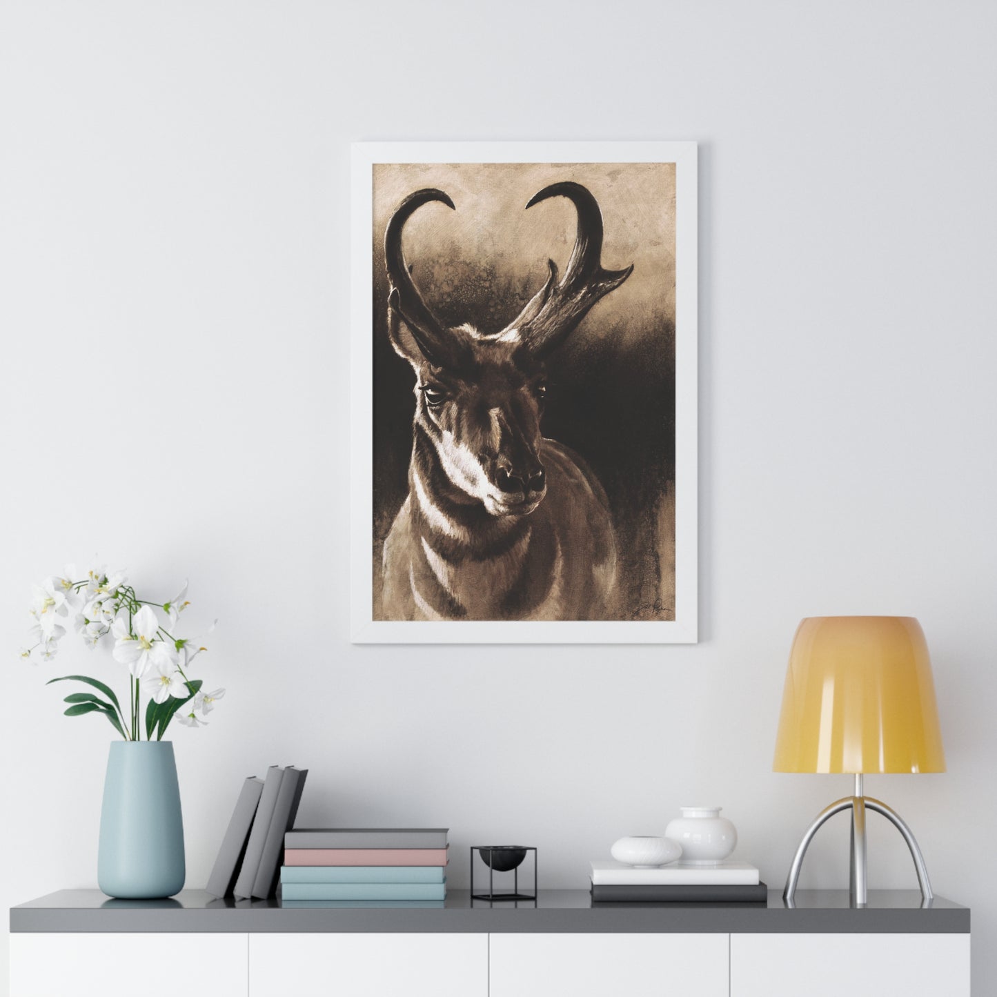 "Pronghorn" Framed Paper Print.