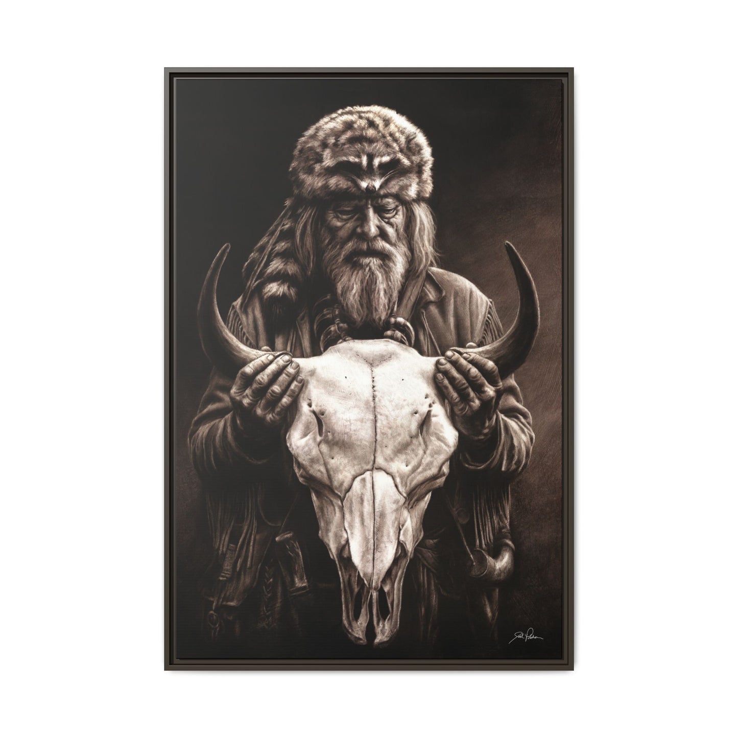 "Legends of the West" Framed Canvas
