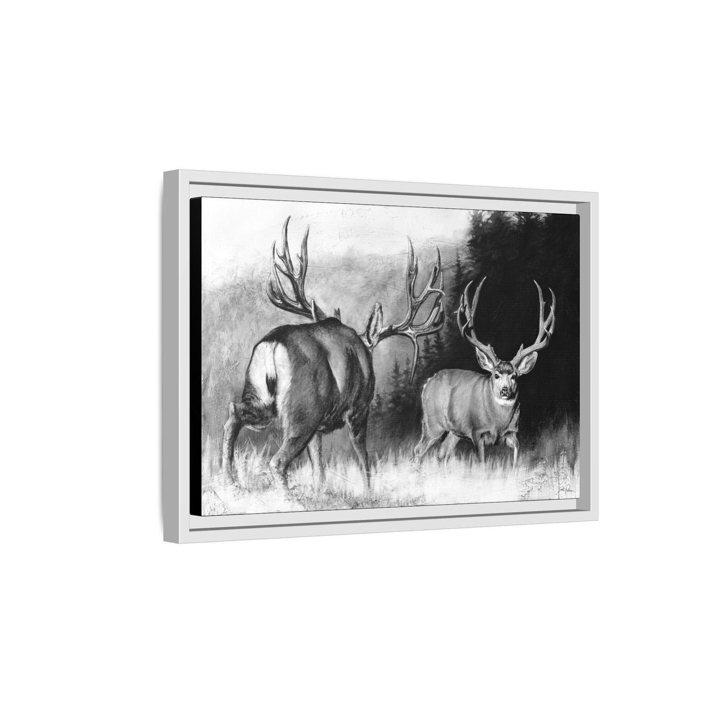 "Face Off" Framed Canvas