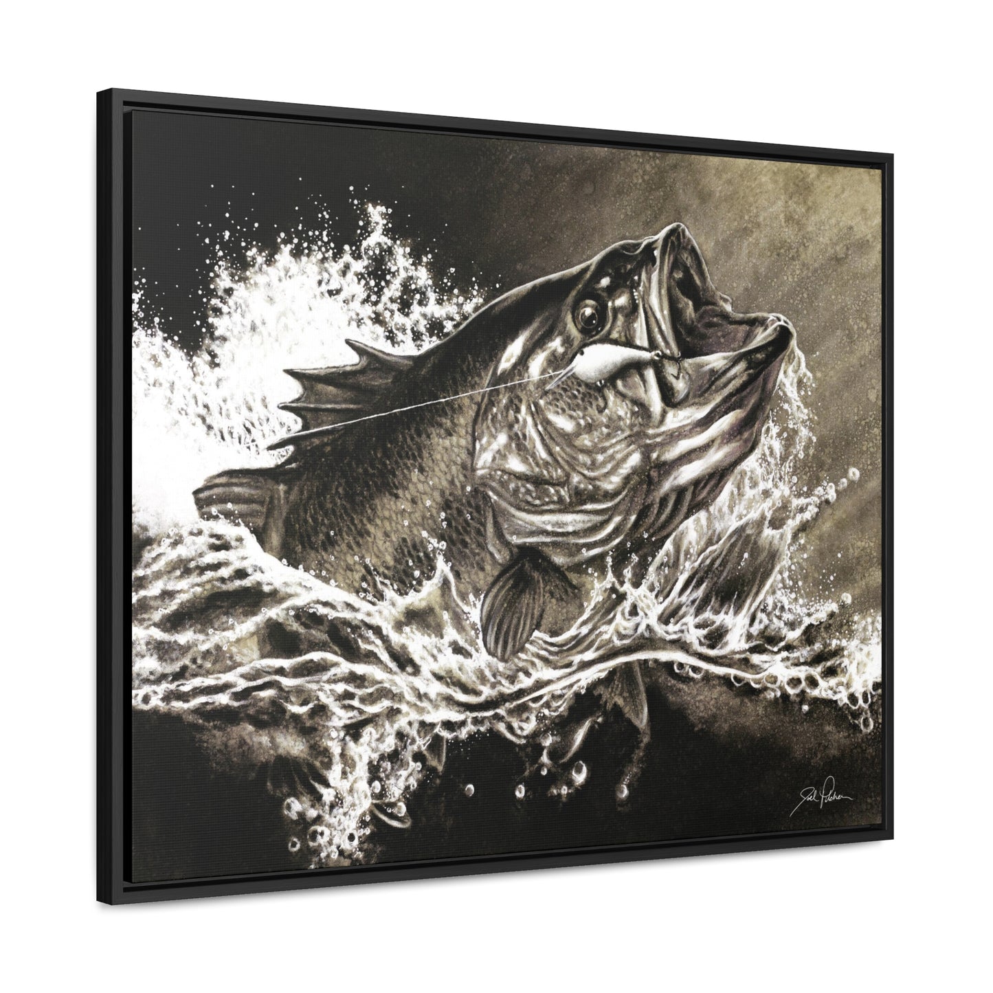 "Hooked" Gallery Wrapped/Framed Canvas