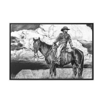 "Looking Back on the Path" Framed Canvas