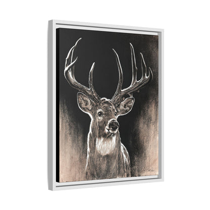 "Backlit Buck" Framed Canvas