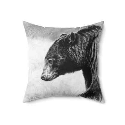 "Burly Bear" Square Pillow.