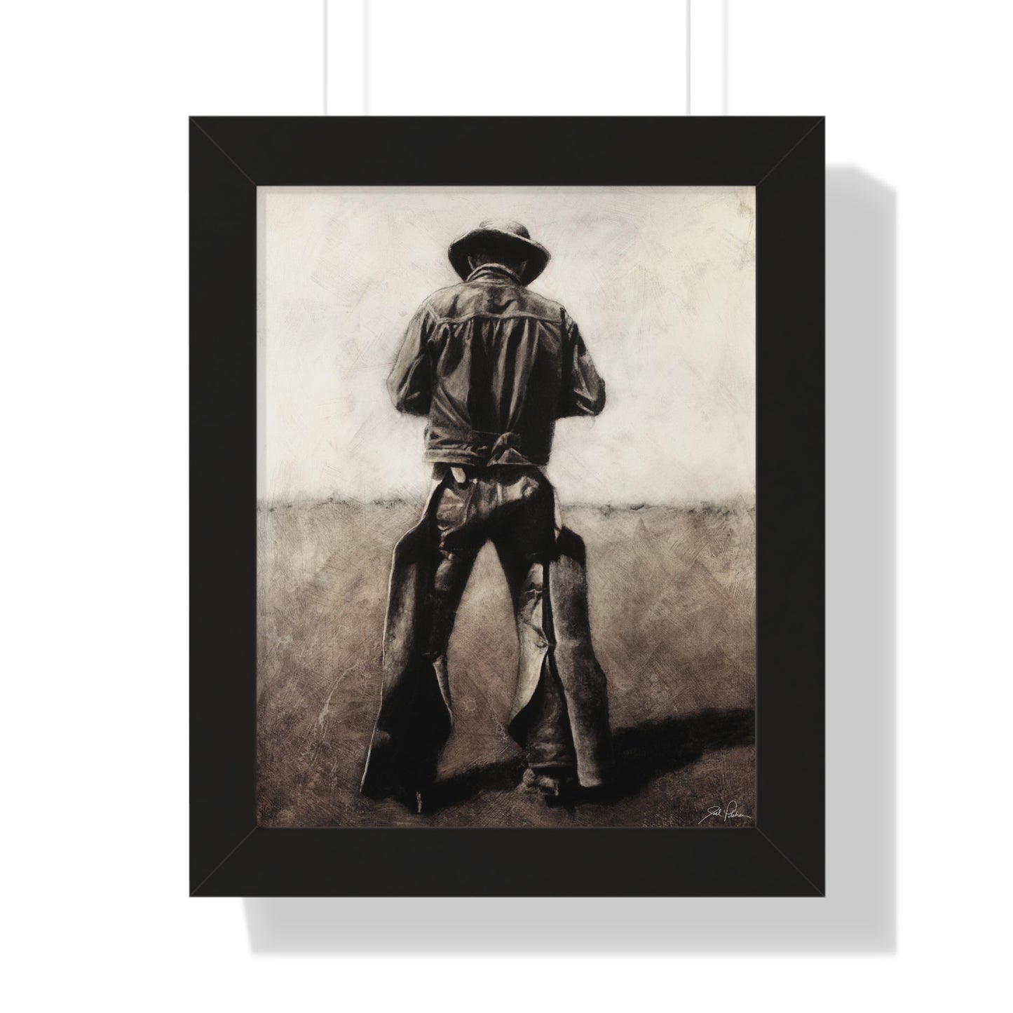 "Cowboy" Framed Paper Print