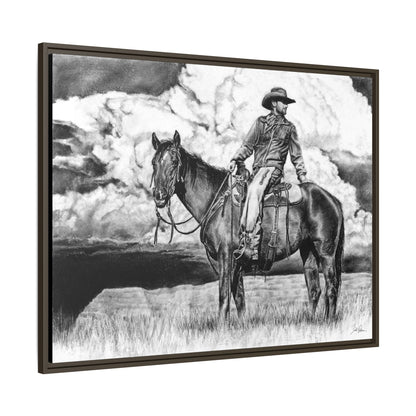 "Looking Back on the Path" Framed Canvas