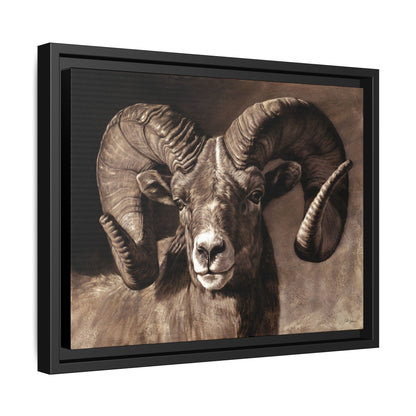 "Full Curl" Framed Canvas