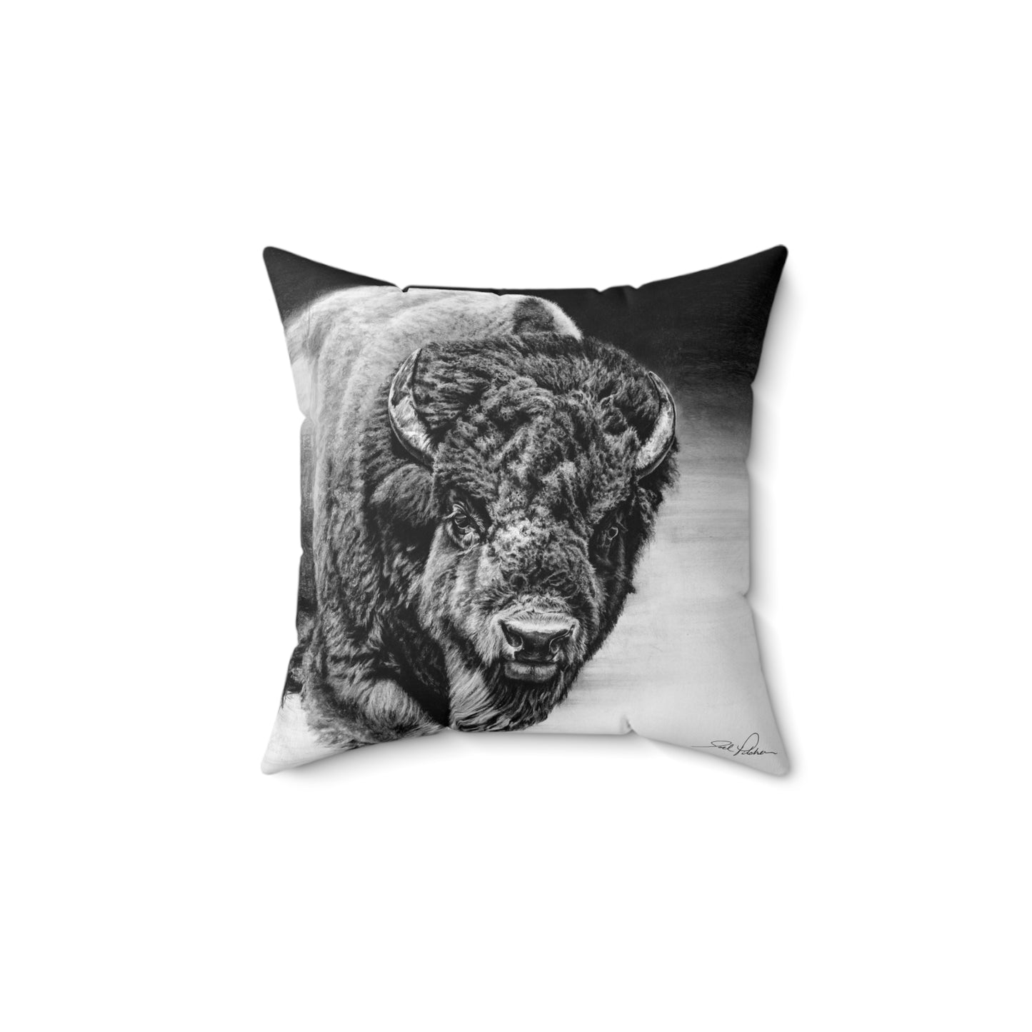 "Heavyweight Champ" Square Pillow.