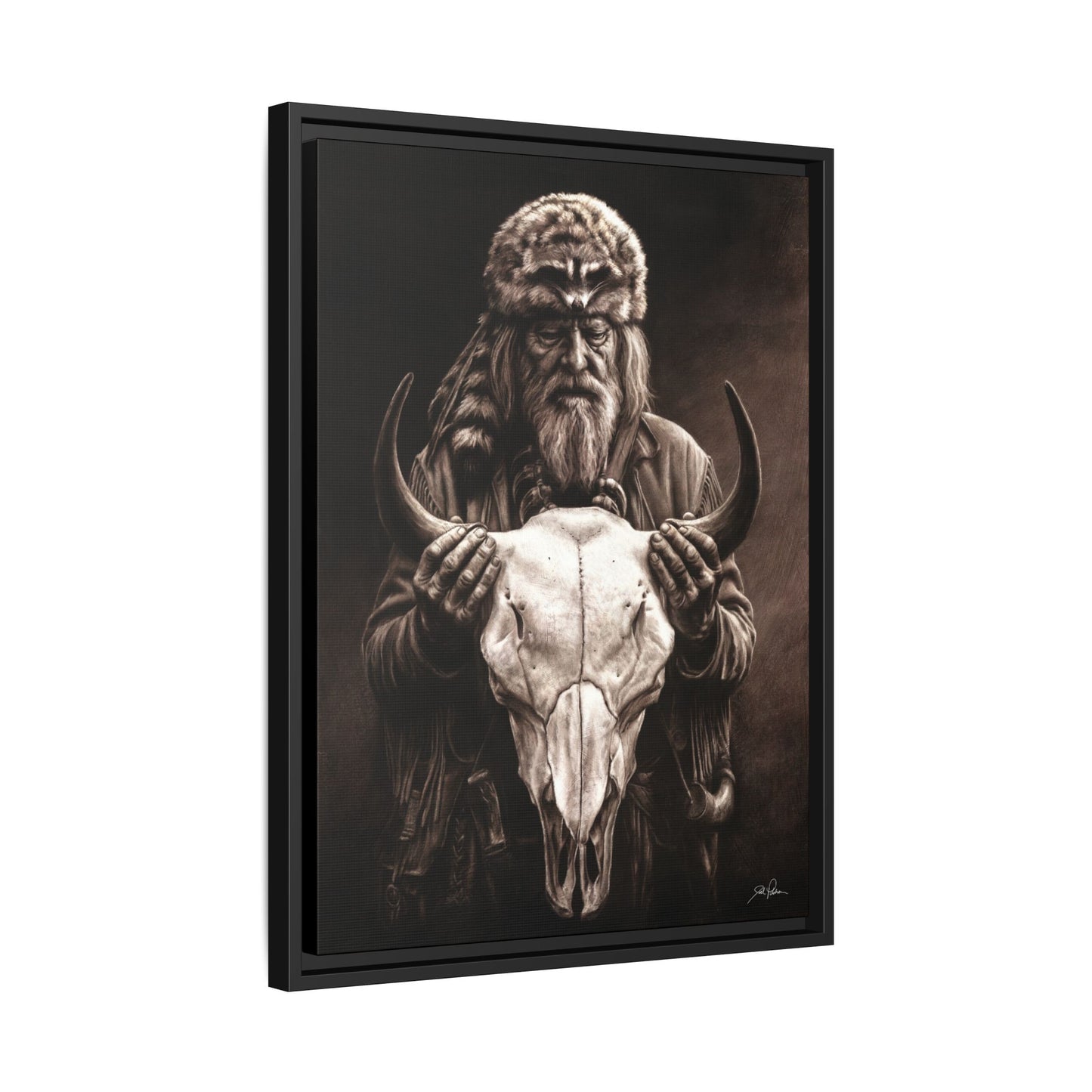 "Legends of the West" Framed Canvas