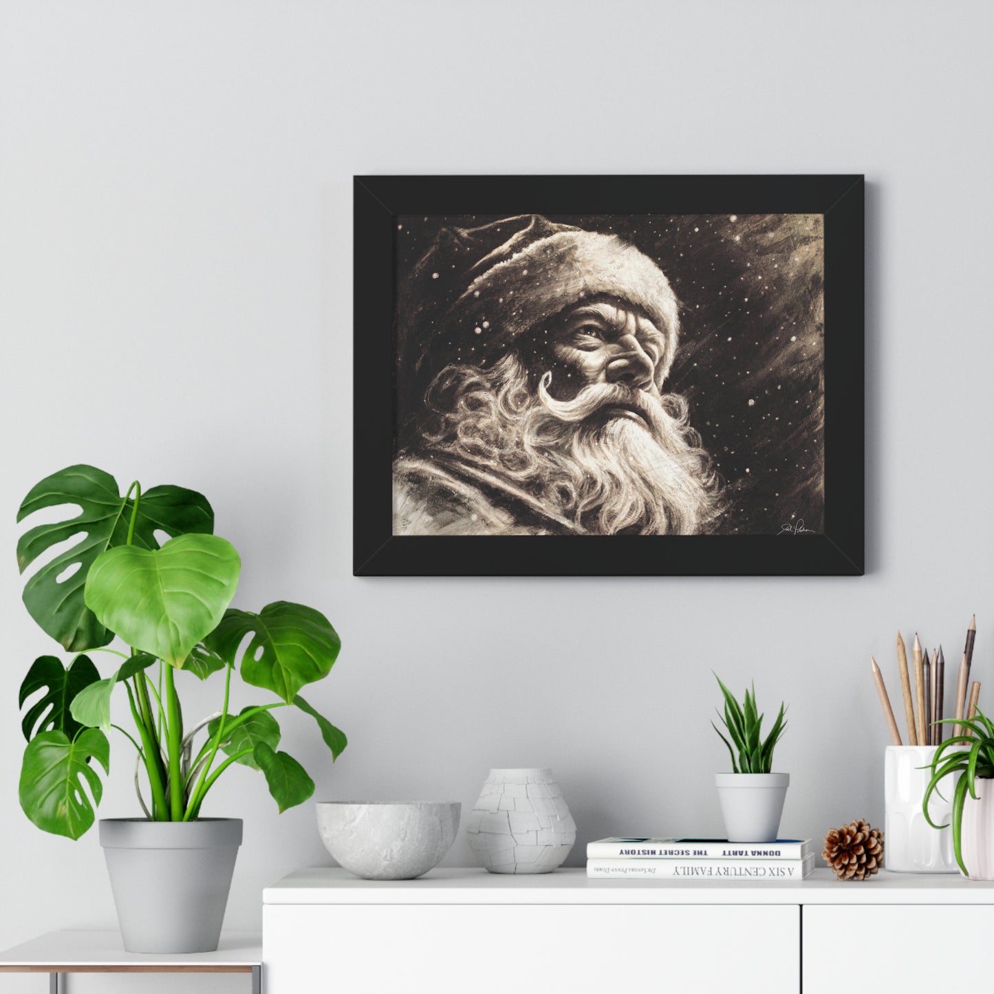 "Kris Kringle" Framed Paper Print