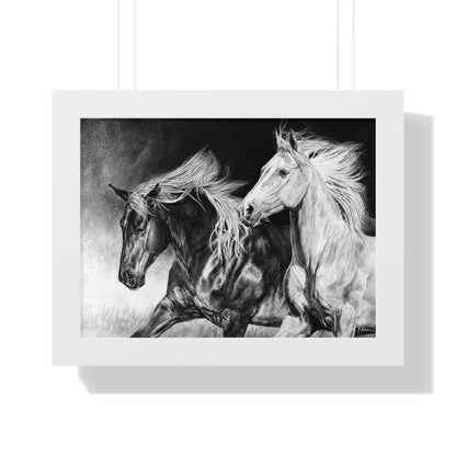 "Dynamic Duo" Framed Paper Print