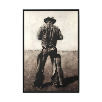"Cowboy" Framed Canvas