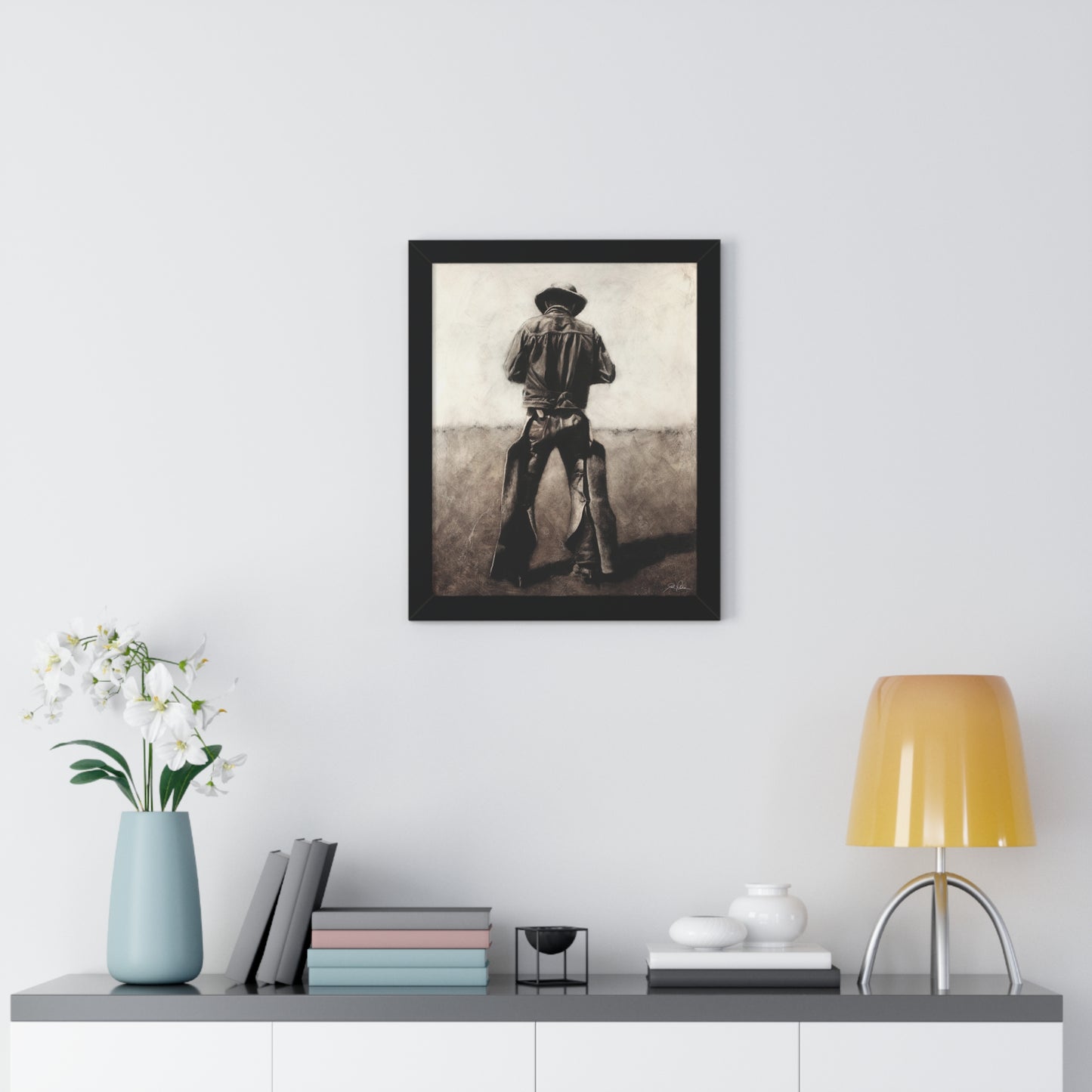 "Cowboy" Framed Paper Print