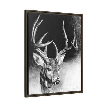 "Whitetail Buck" Framed Canvas