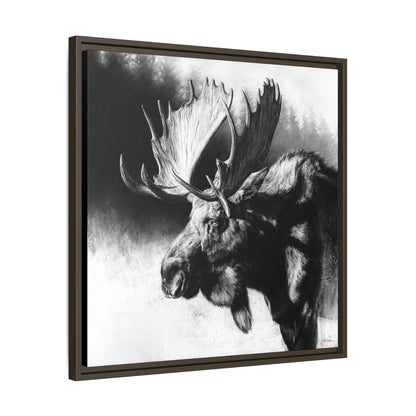 "Formida-bull" Framed Canvas
