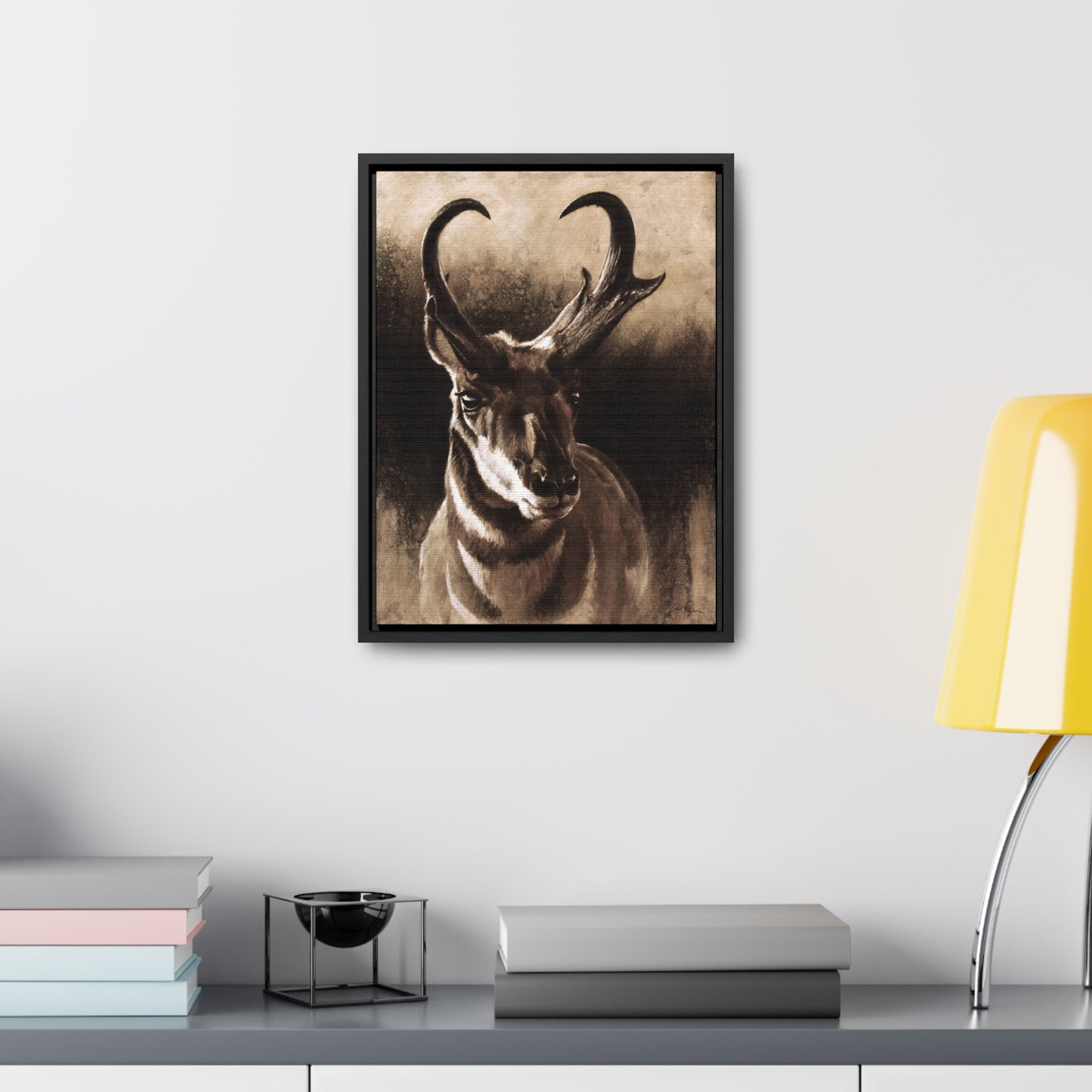 "Pronghorn" Gallery Wrapped/Framed Canvas.