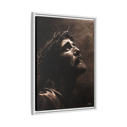 "With His Stripes We Are Healed" Framed Canvas