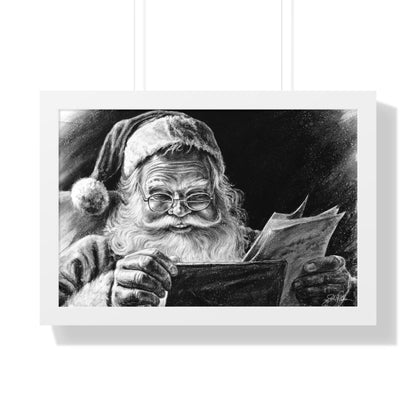 "Dear Santa" Framed Paper Print