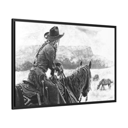 "Bridles and Braids" Framed Canvas