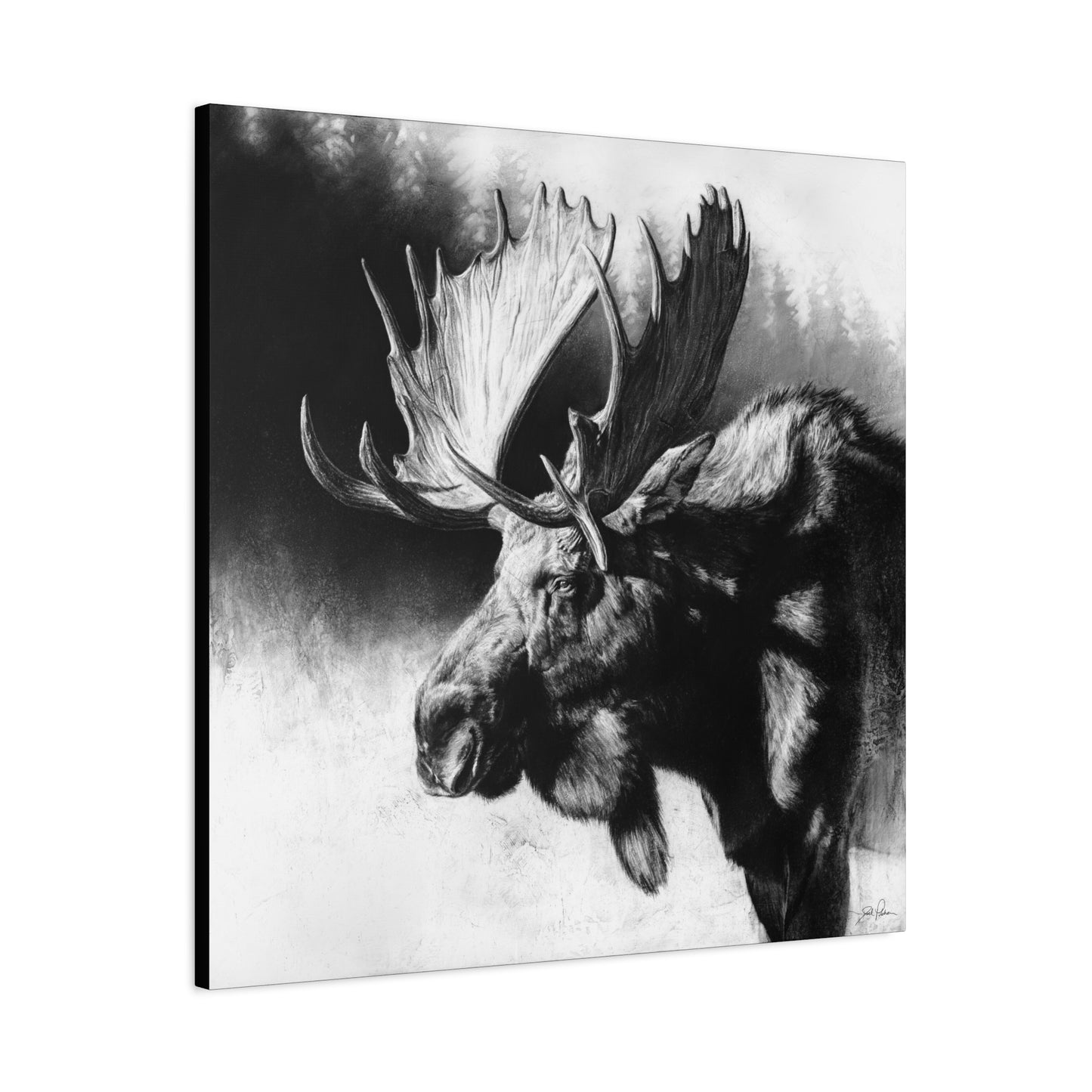 "Formida-bull" Stretched Canvas