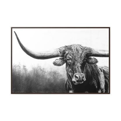 "Longhorn" Gallery Wrapped/Framed Canvas