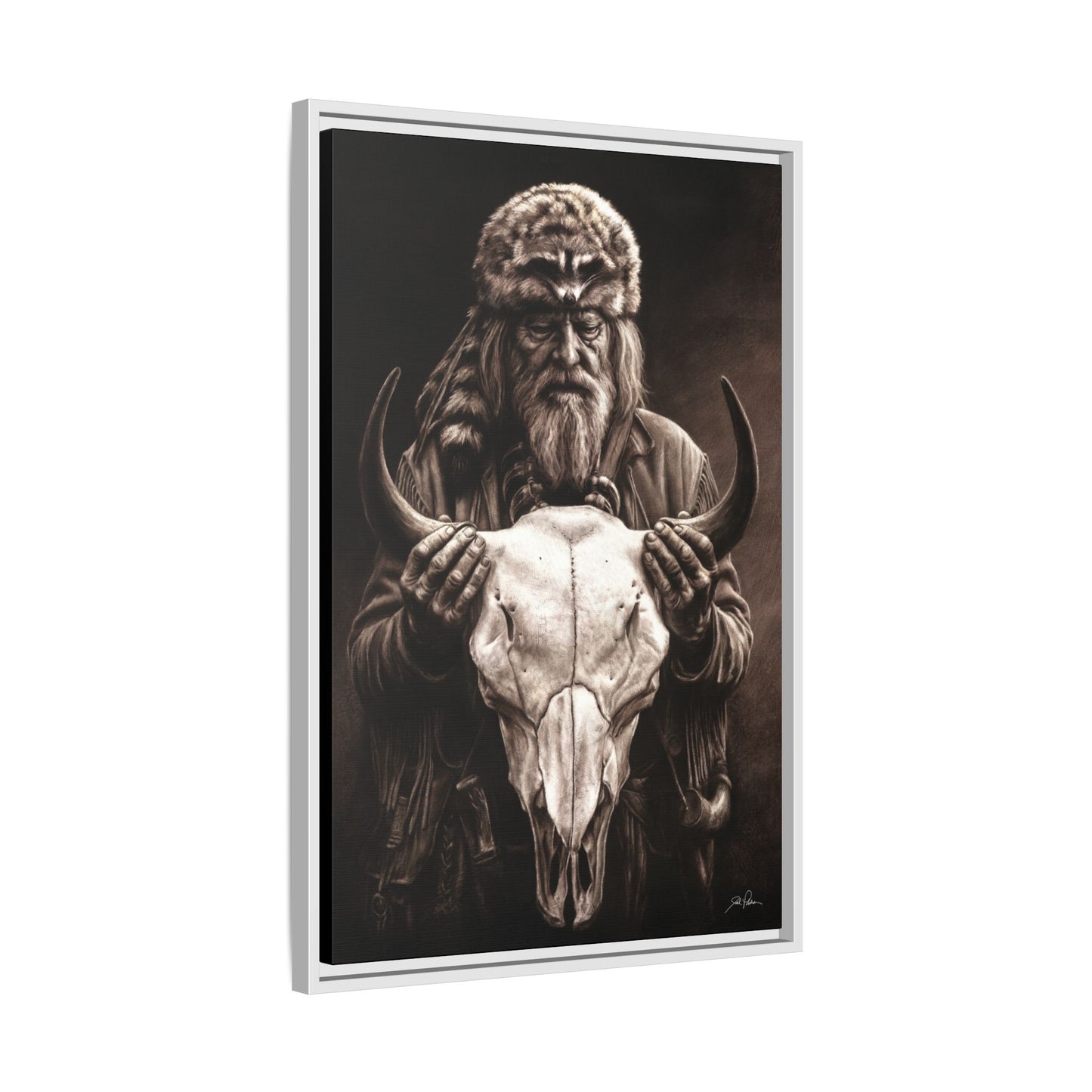 "Legends of the West" Framed Canvas