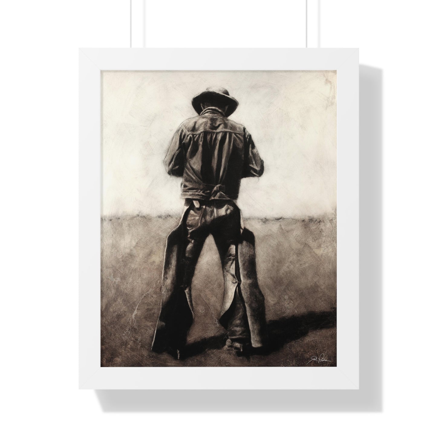 "Cowboy" Framed Paper Print