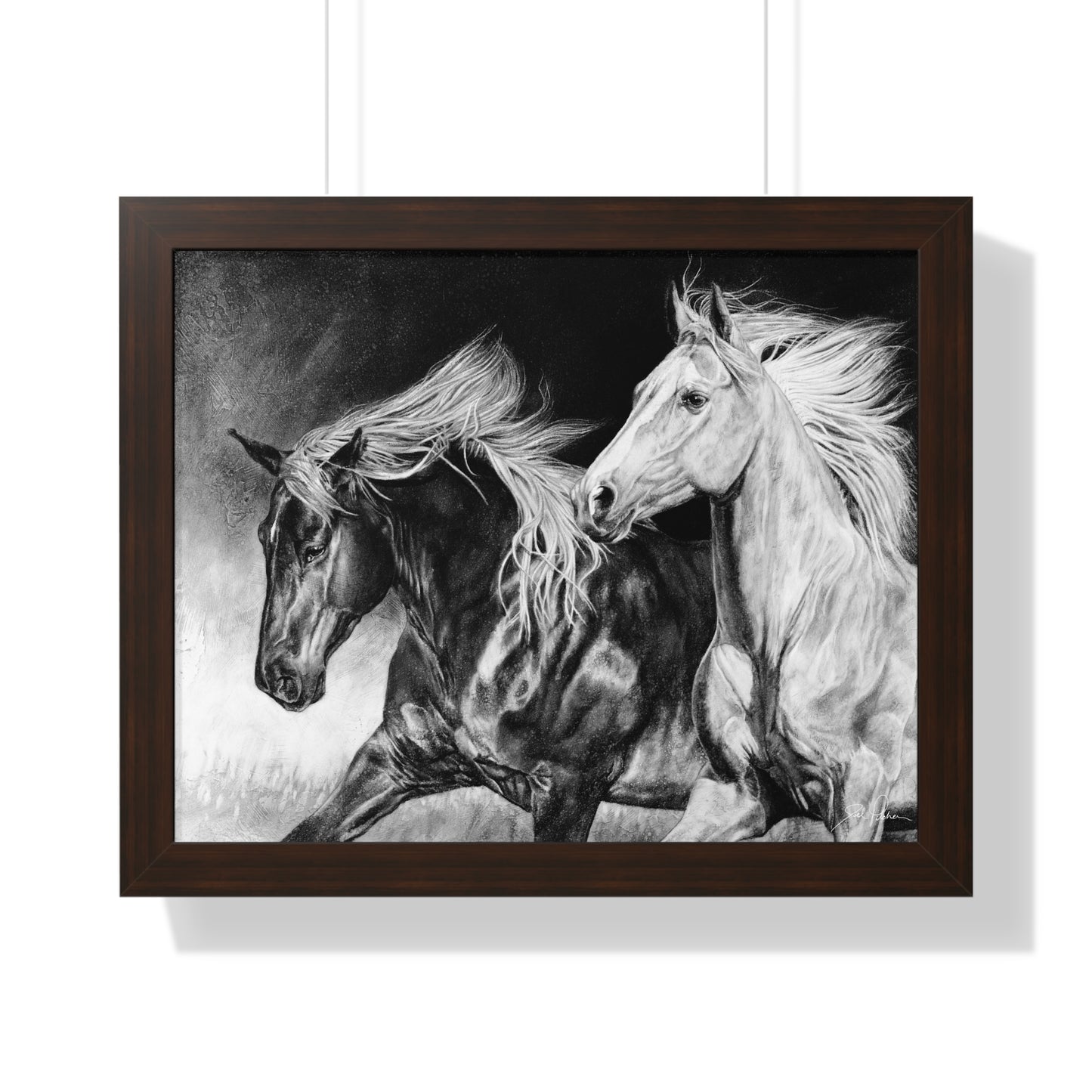 "Dynamic Duo" Framed Paper Print