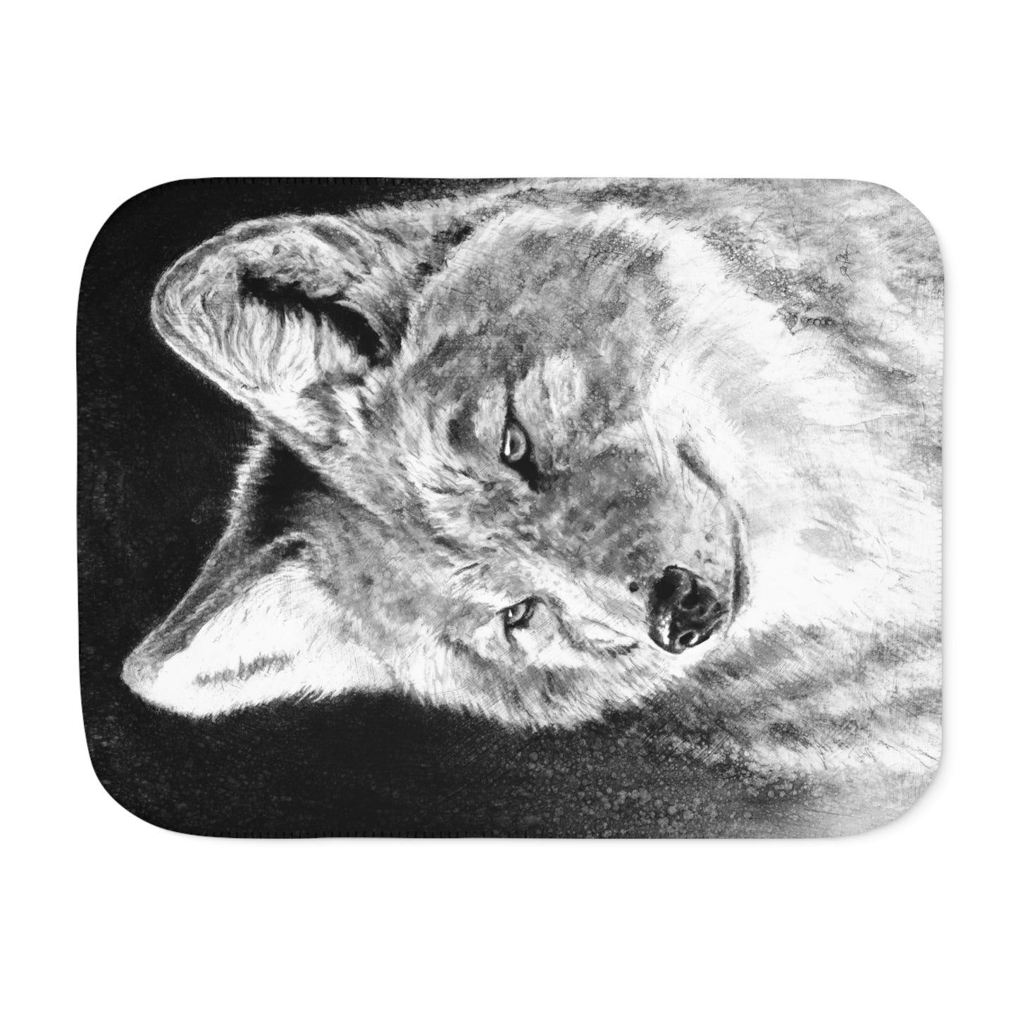 "Coyote II" Sherpa Blanket.