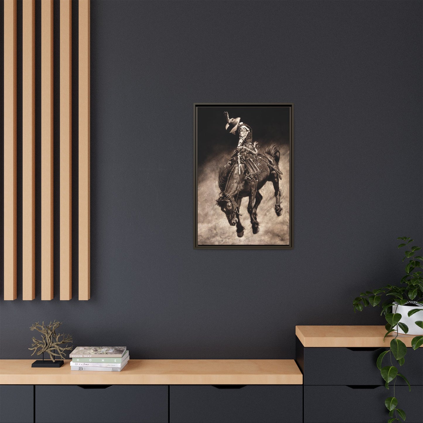 "Giddy Up" Framed Canvas