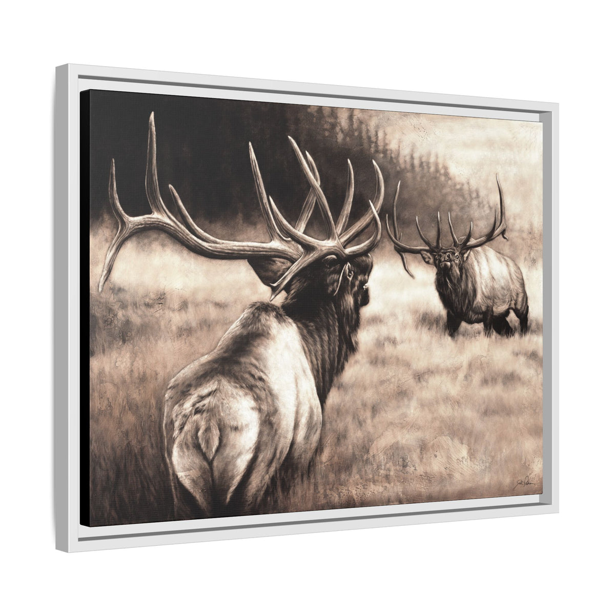 "Ready to Rumble" Framed Canvas