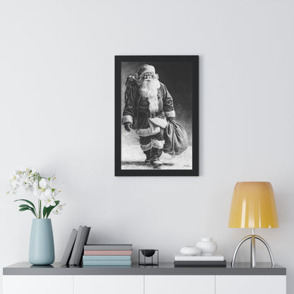 "Right Down Santa Claus Lane" Framed Paper Print