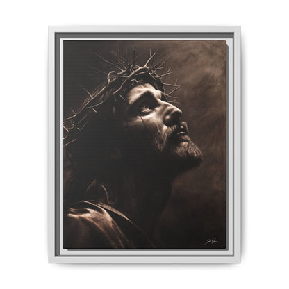 "With His Stripes We Are Healed" Framed Canvas