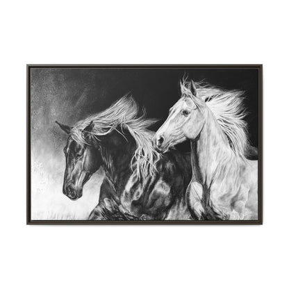 "Dynamic Duo" Framed Canvas