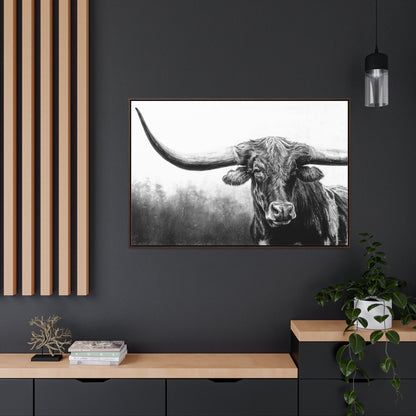 "Longhorn" Gallery Wrapped/Framed Canvas